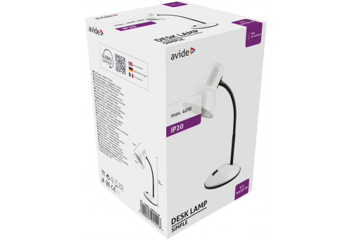 Avide Basic Desk Lamp Simple White
