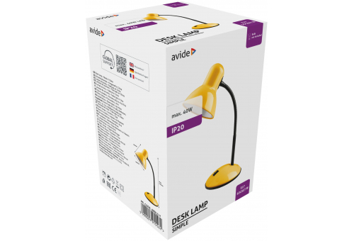 Avide Basic Desk Lamp Simple Yellow