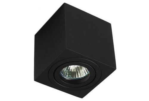 GU10 Spot Light Square Black Swivel