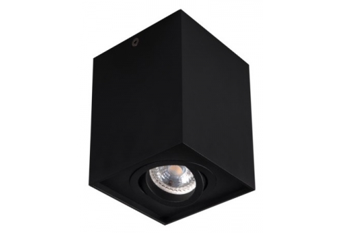 GU10 Spot Light Square Black Swivel