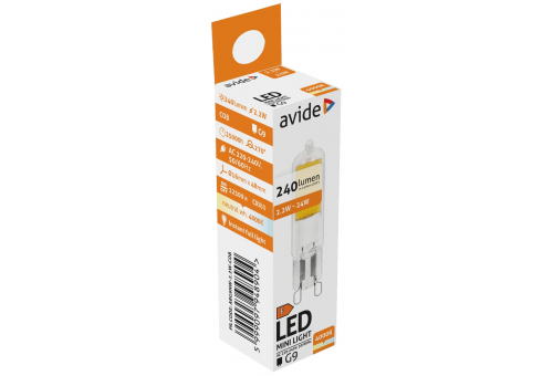 Avide LED 2.2W G9 COB NW 4000K