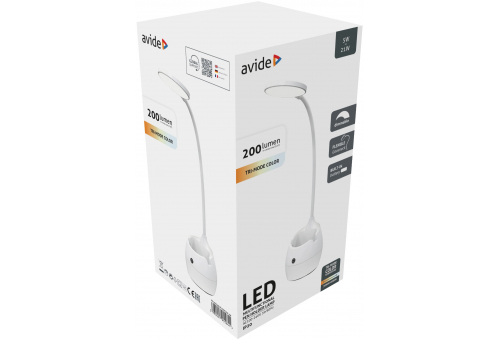 Avide LED Asztali Lámpa Tolltartóval 5W
