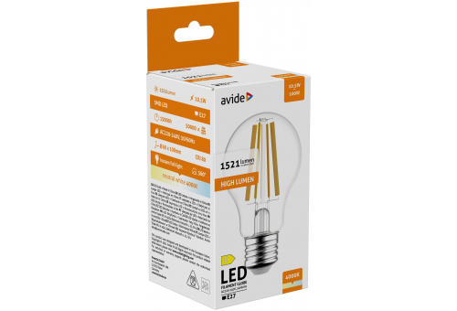 LED Filament Globe 10.5W E27 A70 NW High Lumen