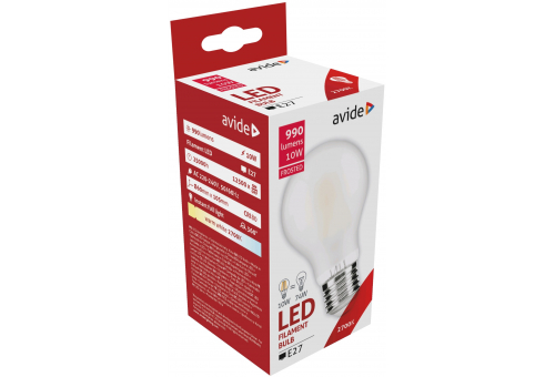 LED Frosted Filament Globe 10W E27 360° WW