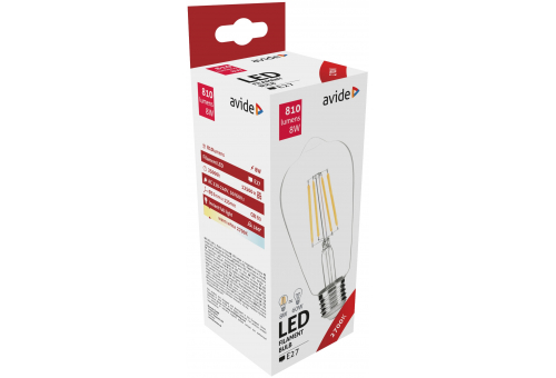 LED Filament ST57 8W E27 360° WW
