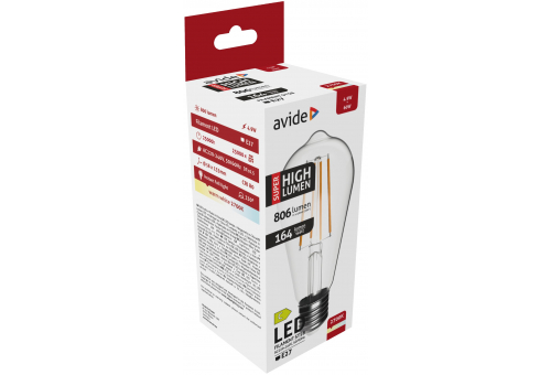 LED Filament ST58 4.9W E27 WW 2700K Super High Lumen