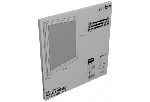 LED Panel 60x60cm 36W NW 100lm/W Value Range Backlit
