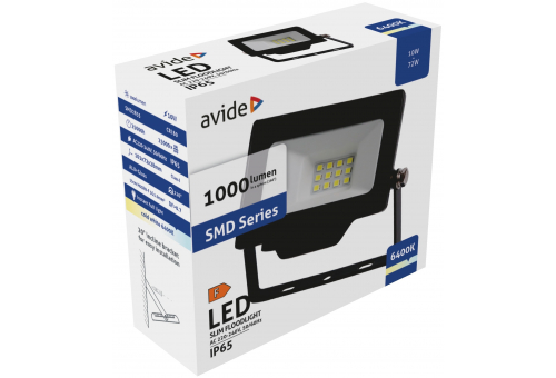 Avide LED Reflektor Slim SMD 10W CW 6400K