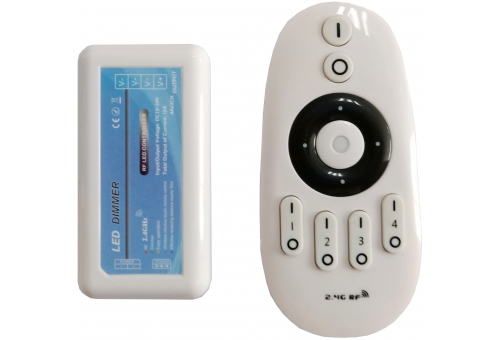 LED Strip 12V 144W Dimmer 4 Zone RF Remote and Controller