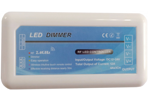 LED Strip 12V  144W Dimmer 4 Zone Controller