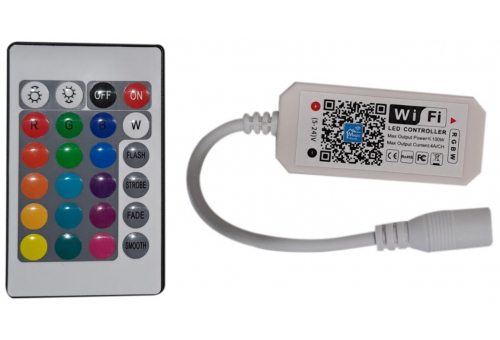 LED Strip 12V 100W RGB+W Remote and WIFI Controller
