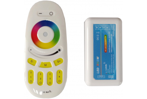 LED Strip 12V 288W RGB+W 4 Zone RF Touch Remote and Controller