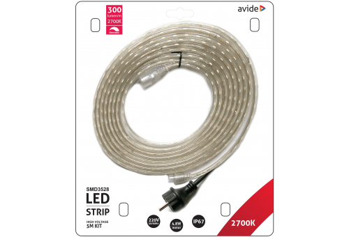 LED Strip Blister 220V 4.8W SMD3528 IP67