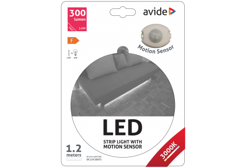 LED Strip Bed Sensor Light 3.6W 3000K Single