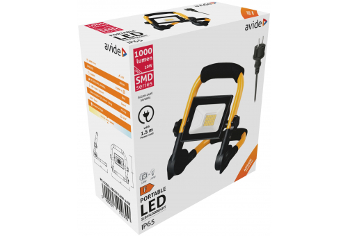 LED Flood Light Slim SMD 10W with Stand 1.5m NW