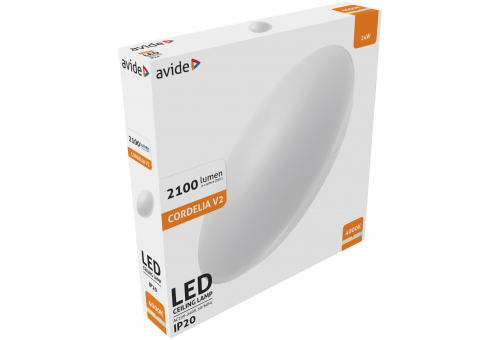 Avide LED Mennyezeti Lámpa Cordelia V2 24W 380*70mm NW 4000K
