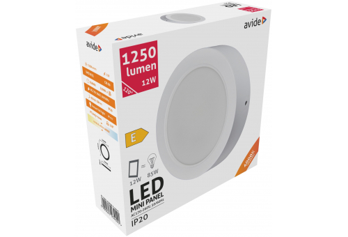 LED Ceiling Lamp Surface Mounted Round Plastic 12W NW 4000K