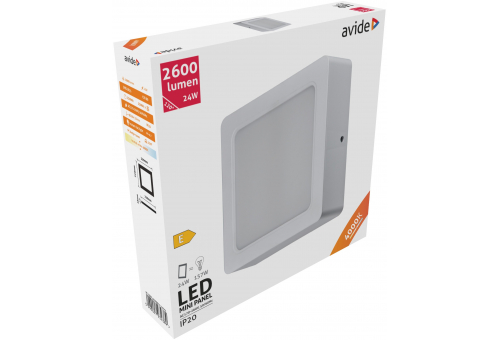 LED Ceiling Lamp Surface Mounted Square Plastic 24W NW 4000K