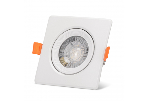 LED Downlight 38° Square 7W WW