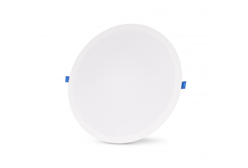 LED Ceiling Lamp Recessed Panel Round Plastic 24W NW