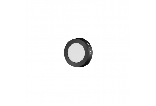 Avide LED Falra Szerelhető Kerek Mennyezeti Lámpa ALU 6W CCT IP44/IP20 Fekete