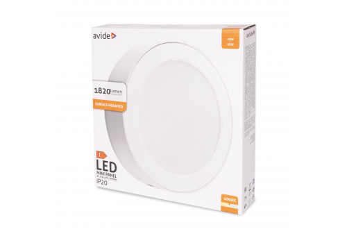 LED Ceiling Lamp Surface Mounted Round Plastic 18W NW 4000K